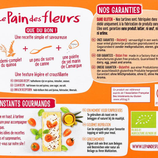 Les Tartines au quinoa BIO