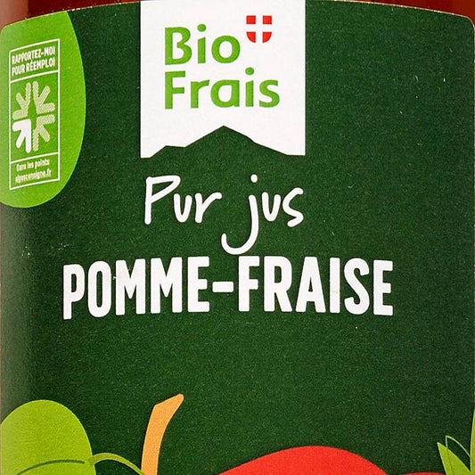 Le Pur jus de pomme et fraise BIO