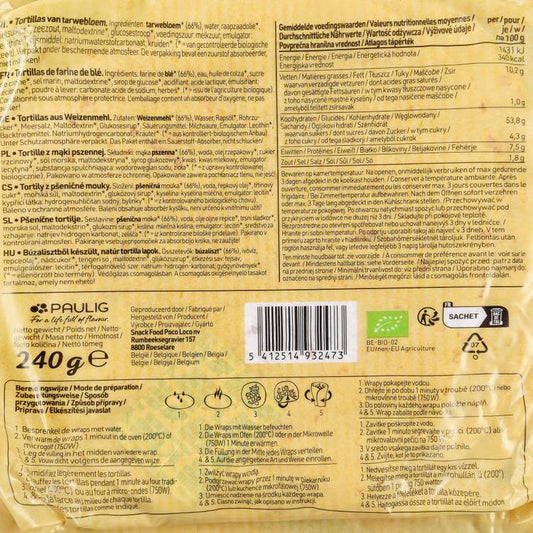 Les Tortillas wraps BIO