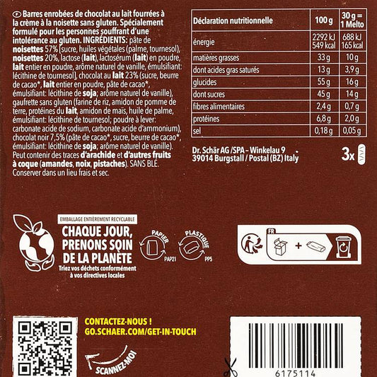 Les Barres chocolatées sans gluten