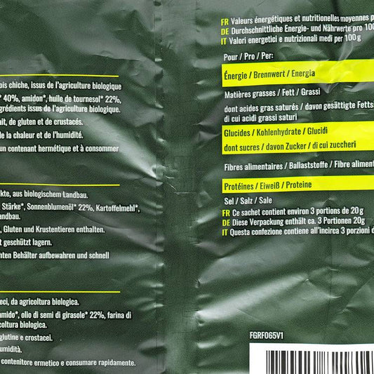 Les Chips de pois chiches BIO