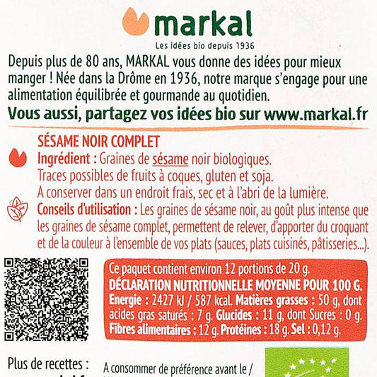 Le Sésame noir BIO