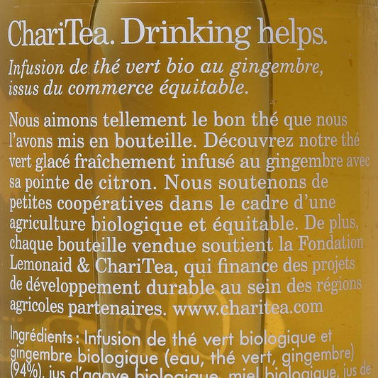 La ChariTea vert et gingembre BIO "Lemonaid"