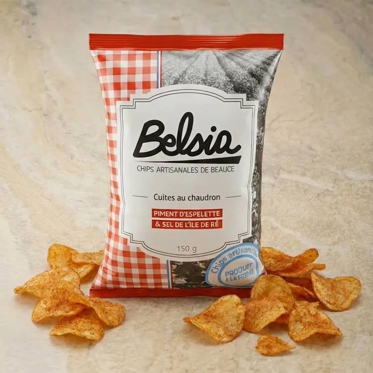 Les Chips artisanales au piment d'Espelette "Belsia"