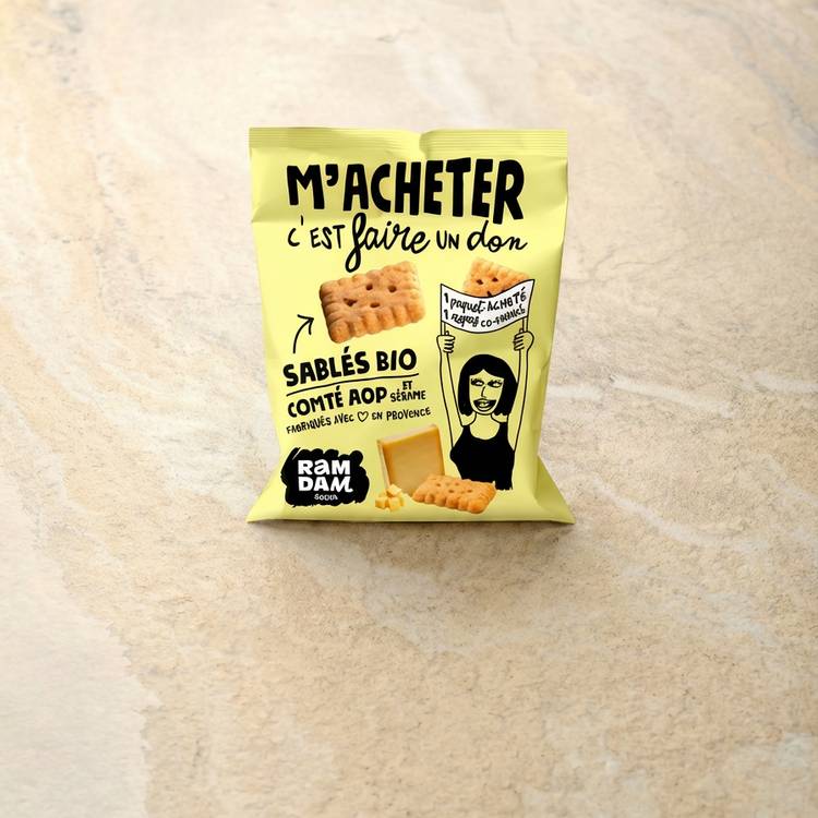 Les Sablés comté graines de sésame BIO "Ramdam"