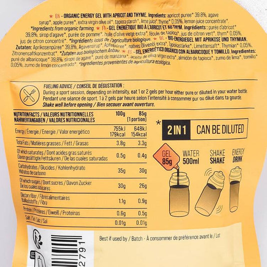 Le Gel énergétique abricot thym "Baouw" BIO
