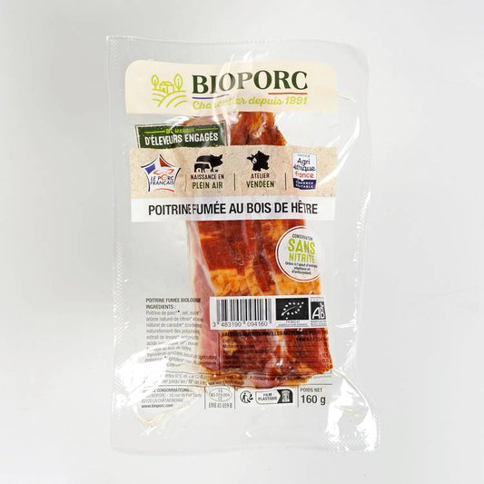 Les Tranches de poitrine fumée BIO