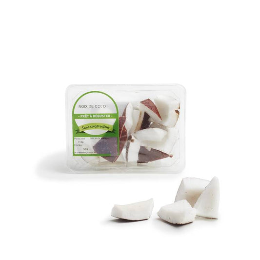 Les Cubes de noix de coco prêts à déguster