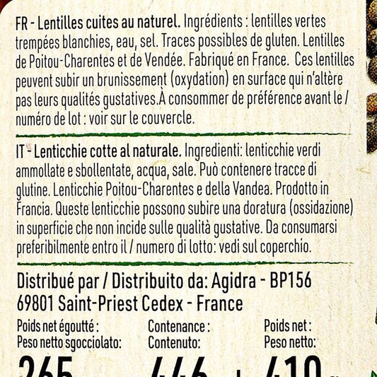 Les Lentilles de Poitou Charentes