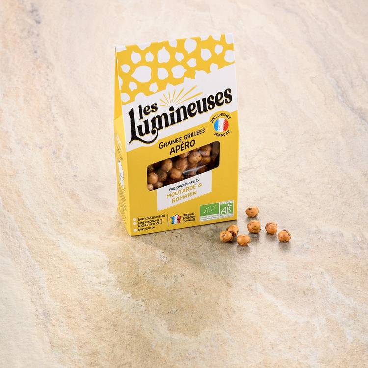 Les Pois Chiches grillés moutarde et romarin BIO "Les Lumineuses"