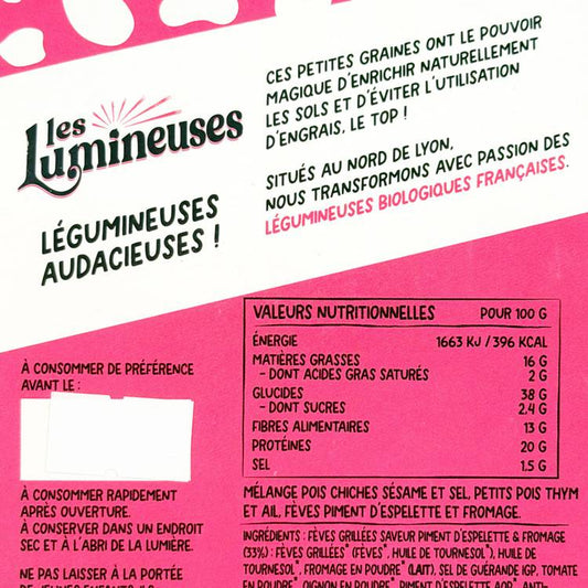 Le Mélange de graines grillées BIO "Les Lumineuses"