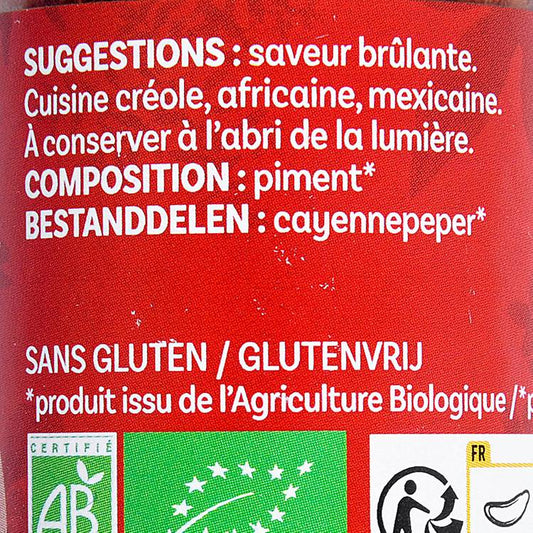 Le Piment de cayenne BIO