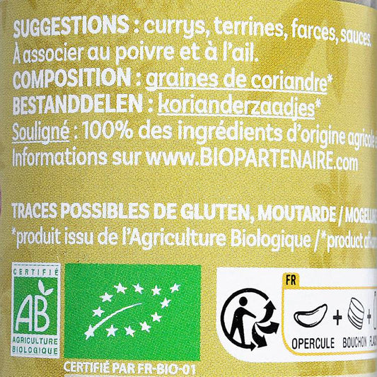 La Coriandre en poudre BIO