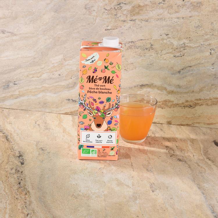Le Thé vitalisant (sève de bouleau, matcha, pêche blanche) BIO