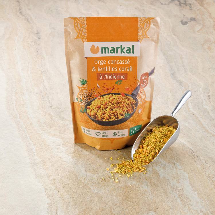 Le Mix orge et lentilles corail à l'indienne BIO