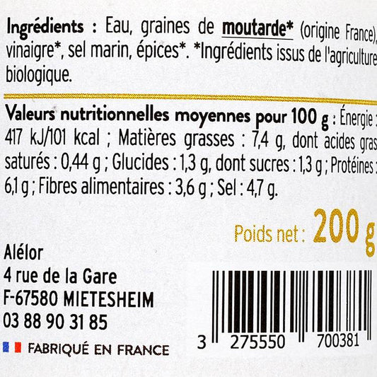 La Moutarde douce BIO