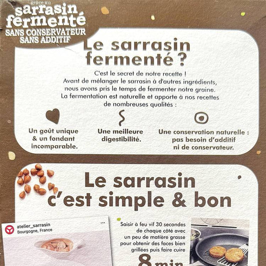 Les Pavés de sarrasin aux champignons et ciboulette BIO