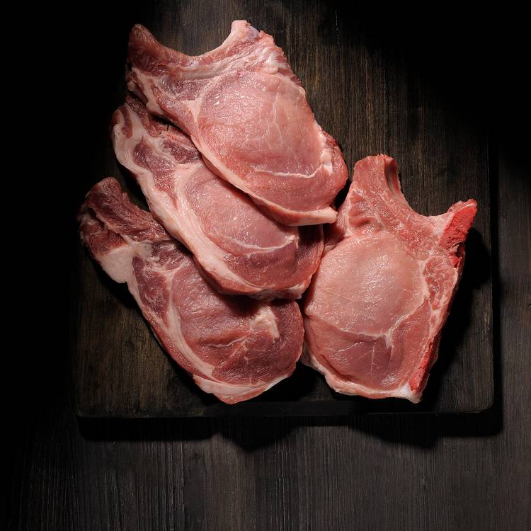 Les Côtes de porc échine