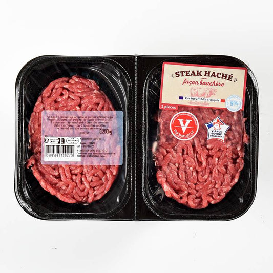 Les Steaks hachés façon bouchère 5% MG