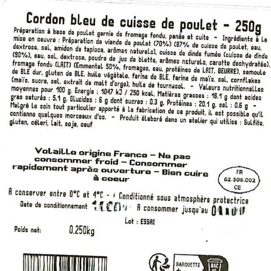 Les Cordons bleu de poulet
