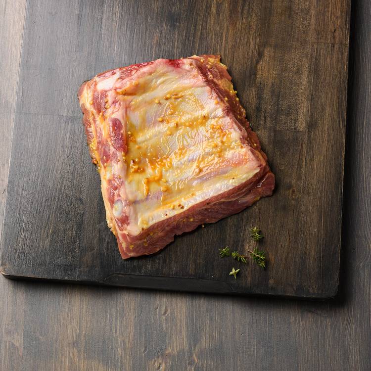 Les Ribs de porc au miel et moutarde