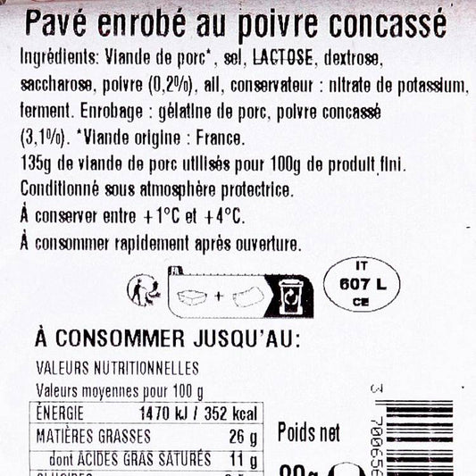 La Chiffonnade de pavé au poivre