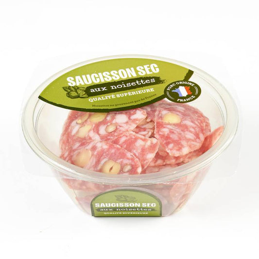 Le Saucisson sec tranché aux noisettes