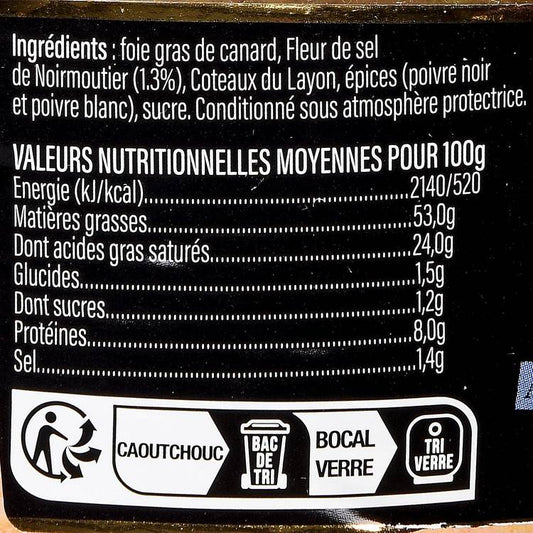 Le Foie gras de canard entier mi-cuit fleur de sel de Noirmoutier