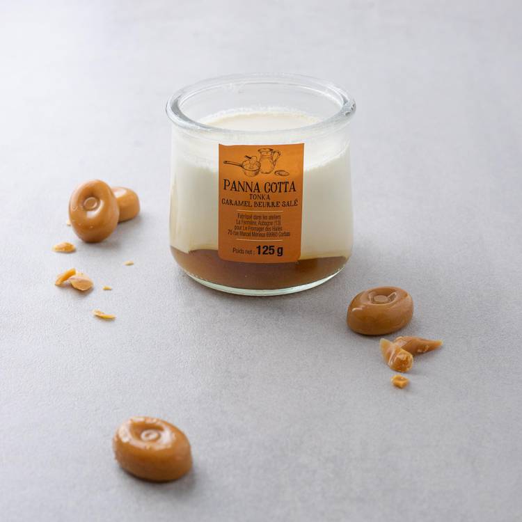 La Panna Cotta tonka et caramel beurre salé
