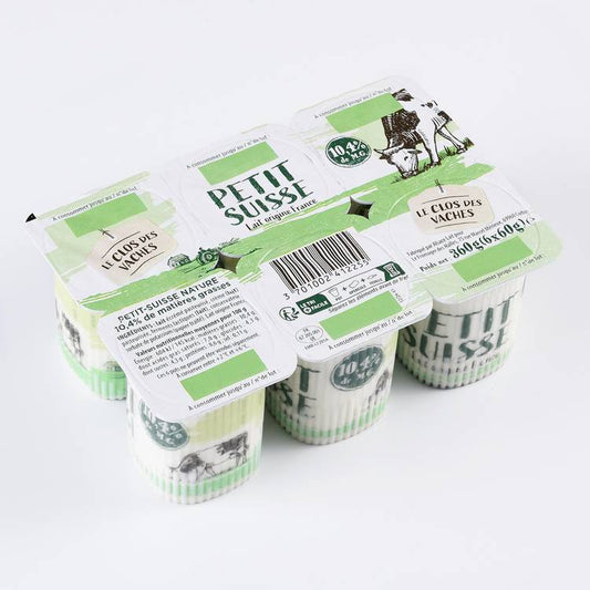 Les Petits suisses nature 10.4% "Le Clos des Vaches"