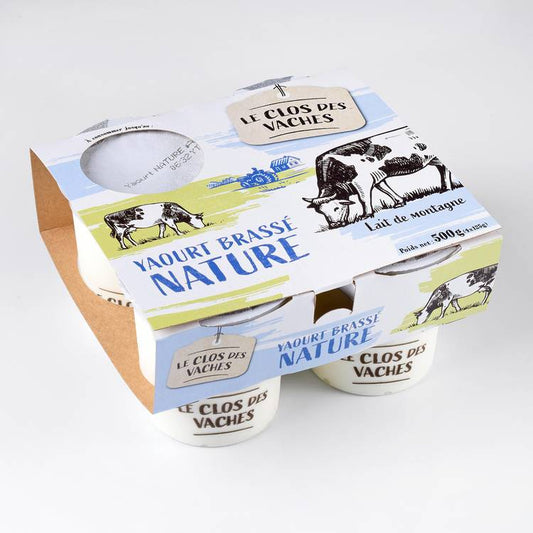 Les Yaourts brassés nature "Le Clos des Vaches"