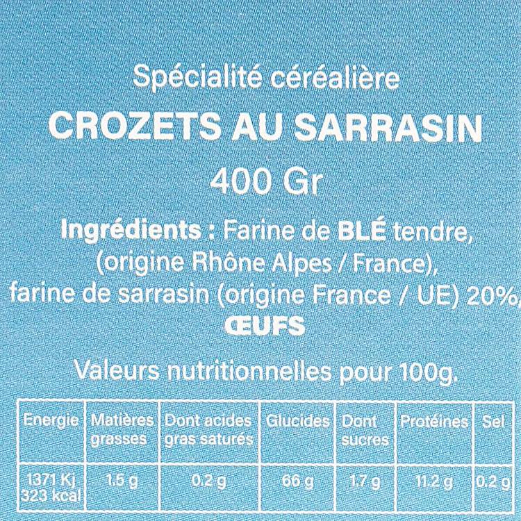 Les Crozets au sarrasin