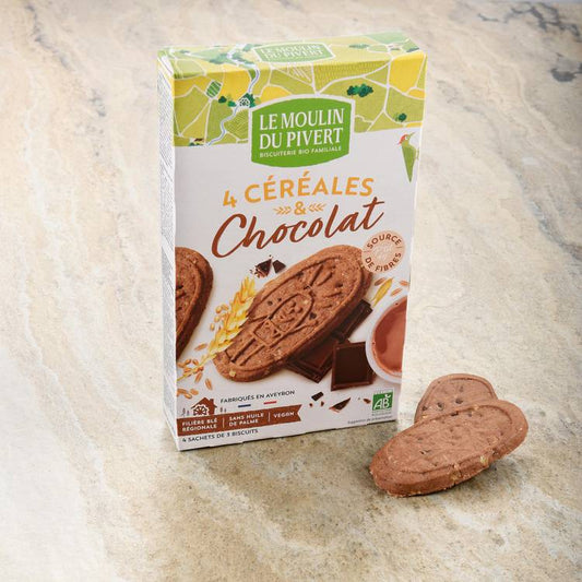 Les Biscuits p'tit dej céréales et chocolat
