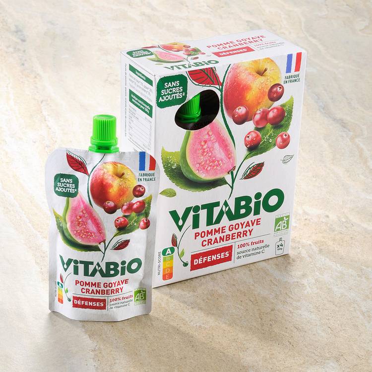 Les Compotes défense pomme goyave cranberry BIO