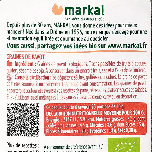Les Graines de pavot BIO