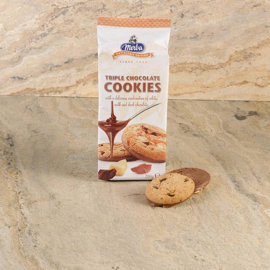Les Cookies aux trois chocolats
