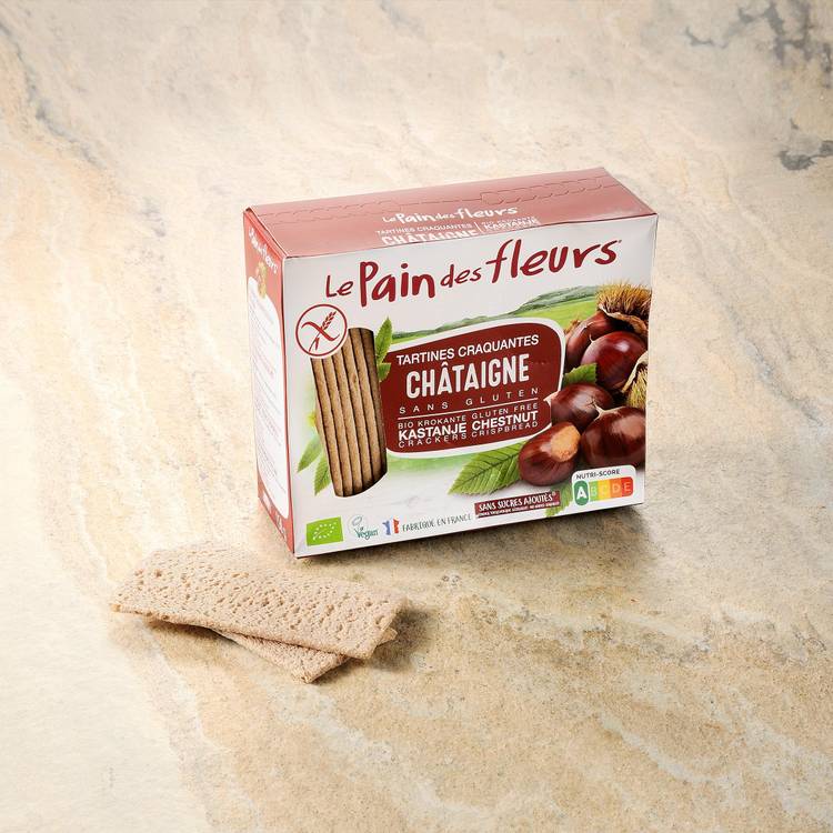 Les Tartines craquantes châtaignes BIO et sans gluten
