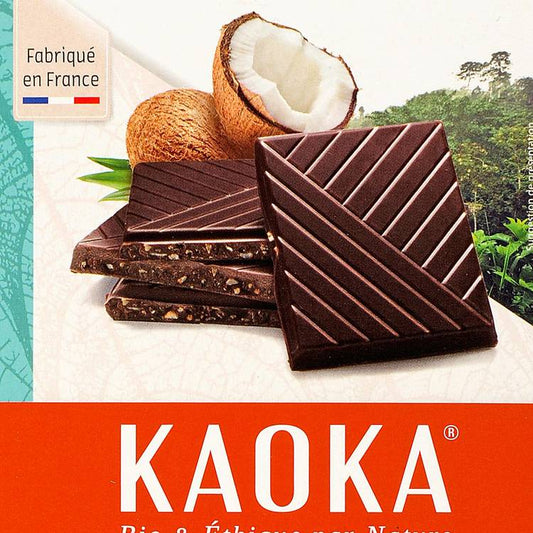 Le Chocolat noir noix de coco BIO