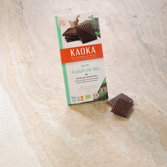 Le Chocolat noir fleur de sel BIO