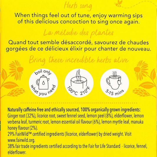 L'Infusion citron gingembre BIO