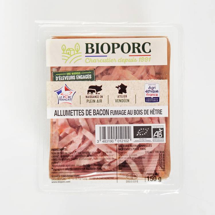 Les Allumettes de bacon BIO