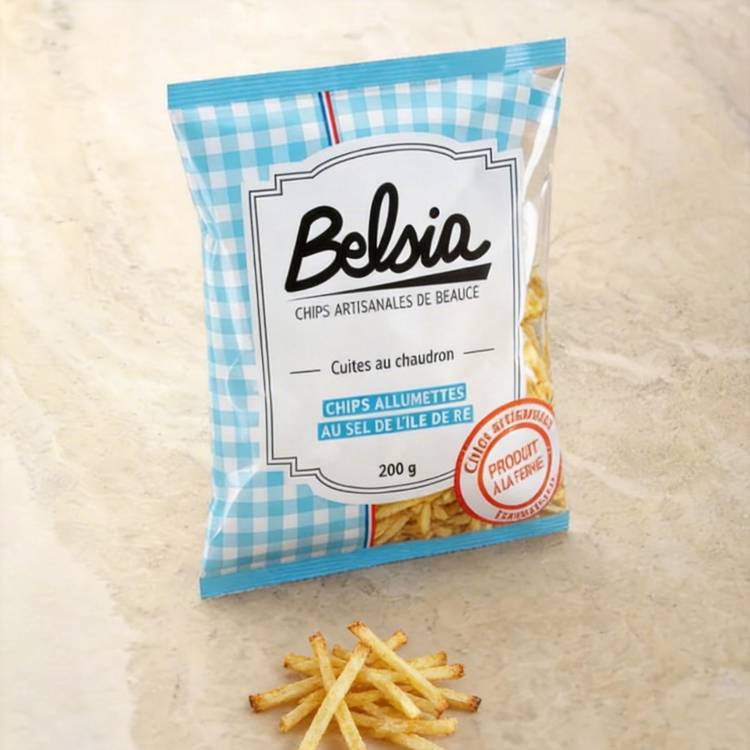 Les Chips rôtisserie allumette au sel de l'ile de Ré "Belsia"