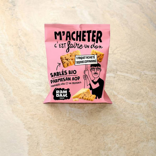 Les Sablés parmesan graines de chia  BIO "Ramdam"
