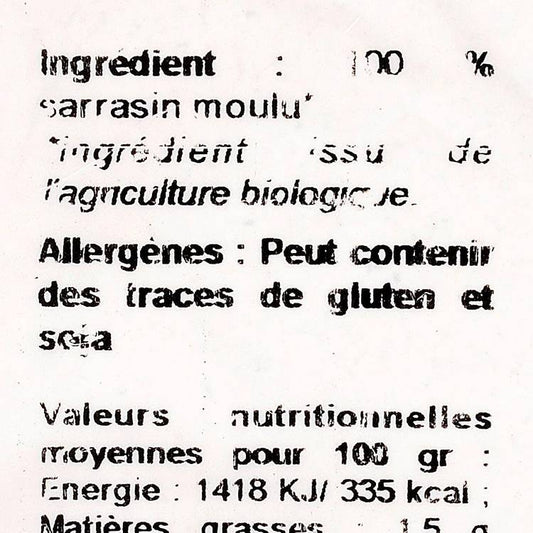 La Farine de sarrasin BIO