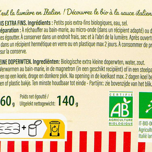 Les Petits pois BIO