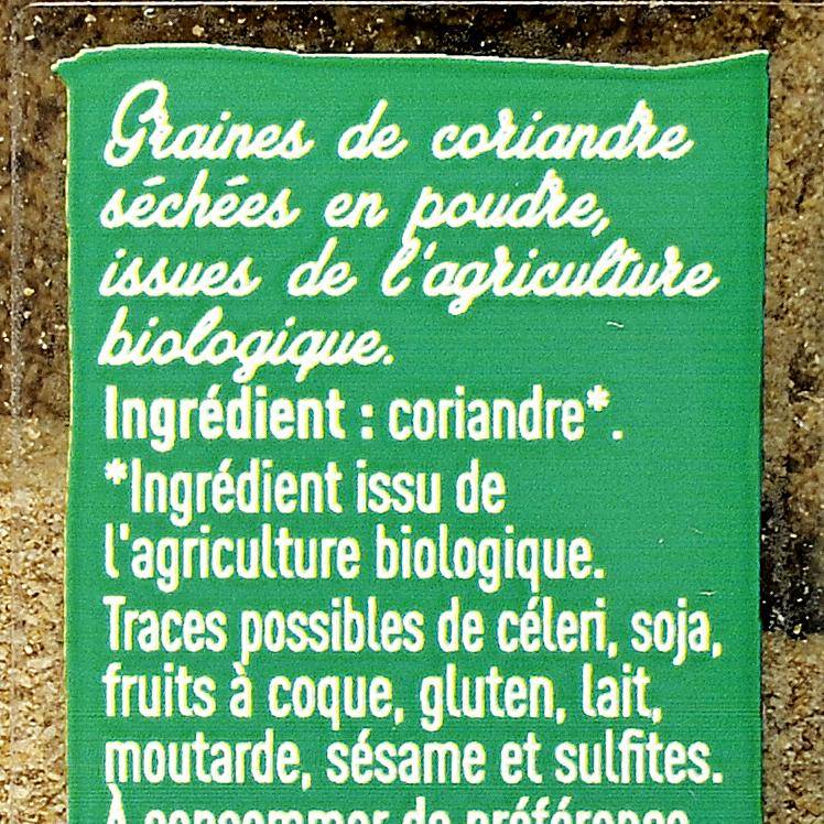 La Coriandre en poudre