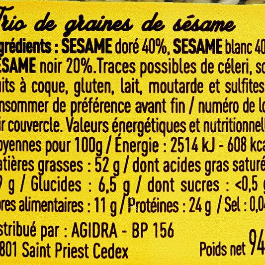 Le trio de sésame