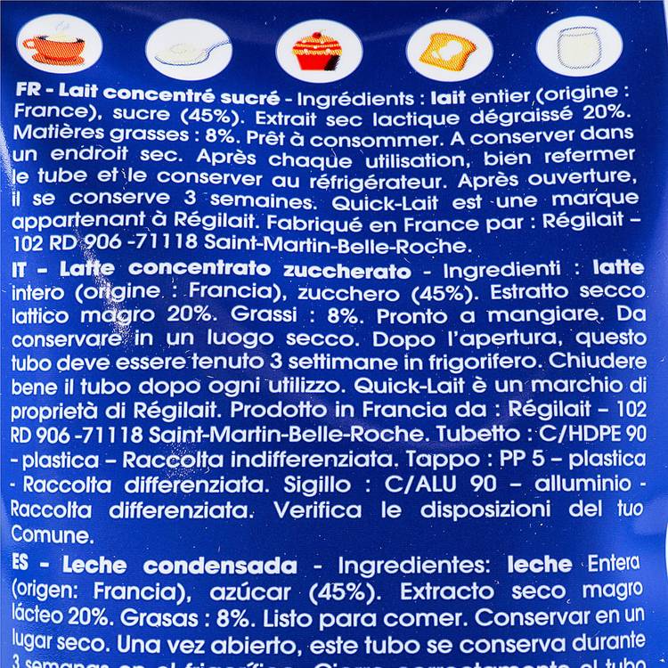 Le Lait concentré sucré