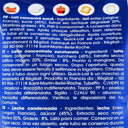 Le Lait concentré sucré