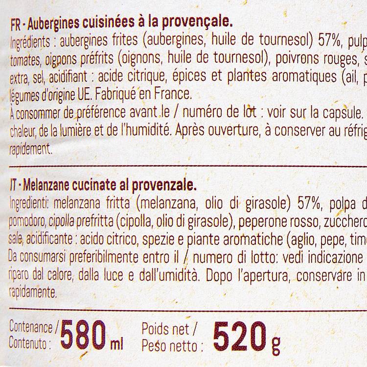 Les Aubergines cuisinées